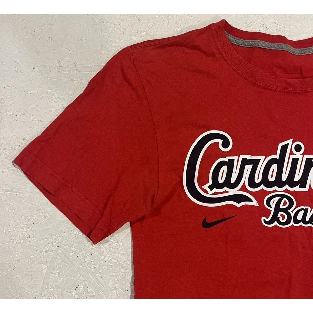 Nike Team‎ St Louis Cardinals Shirt Mens Size Small Red MLB Baseball Athletic